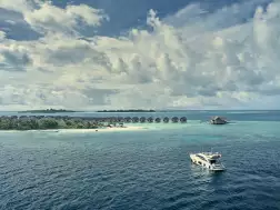 COMO Cocoa Island Aerial Yacht