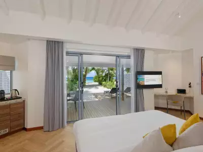 Beach Villa Habitacion Outrigger Maldives Maafushivaru