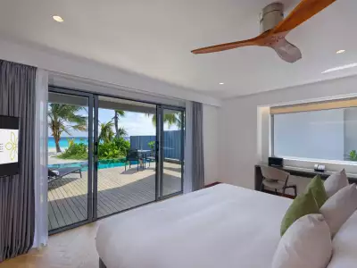 Two Bedroom Beach Villa With Private Pool Interior Outrigger Maldives Maafushivaru