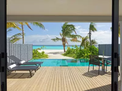 Two Bedroom Beach Villa With Private Pool Terraza Outrigger Maldives Maafushivaru