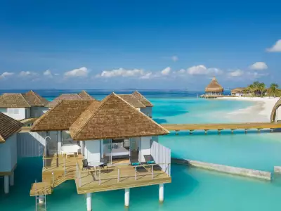 Water Villa Exterior Outrigger Maldives Maafushivaru