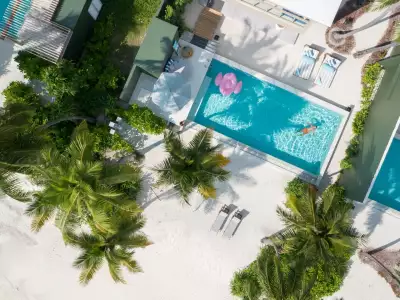 The Beach Residence - Four Bedroom Vista aerea Amilla Maldives Resort And Residences