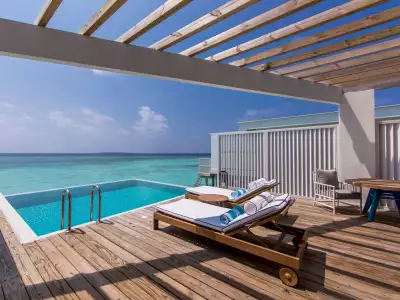 Lagoon Water Pool Villa Terraza Amilla Maldives Resort And Residences