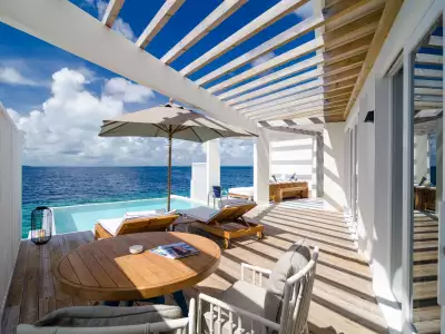 Reef Water Pool Villa Terraza Amilla Maldives Resort And Residences