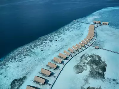 Dhoni Water Villa vista aerea COMO Cocoa Maldives