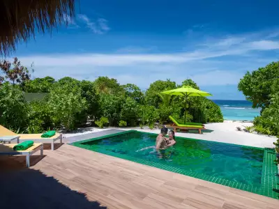 Beach Villa With Pool Terraza Emerald Maldives Resort & Spa