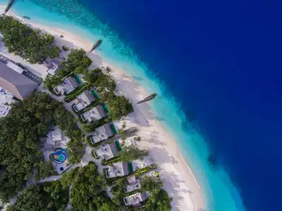 Family Beach Villa With Pool - Two Bedroom Aerial Emerald Maldives Resort & Spa