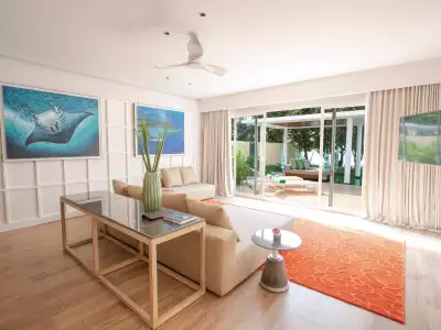 Superior Beach Villa With Pool Salon Emerald Maldives Resort & Spa