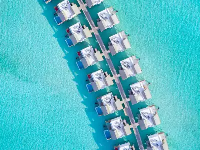 Water Villa With Pool Vista aerea Emerald Maldives Resort & Spa