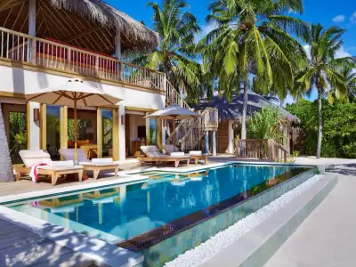 Lagoon Beach Villa with Pool - Two Bedroom Exterior Six Senses Laamu