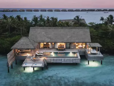 Waldorf Astoria Maldives Ithaafushi Grand Reef Villa With Pool Atardecer