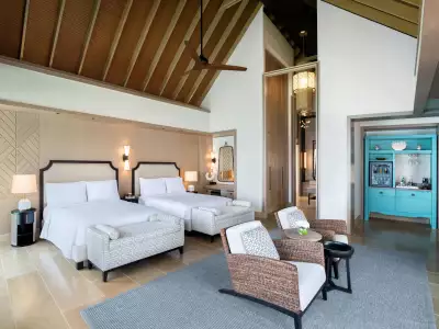 Waldorf Astoria Maldives Ithaafushi Two Bedroom Over Water Villa With Pool Habitacion doble