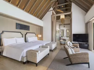 Waldorf Astoria Maldives Ithaafushi Two Bedroom Grand Beach Villa with Pool Habitacion doble