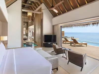 Waldorf Astoria Maldives Ithaafushi Three Bedroom Over Water Villa With Pool Habitacion