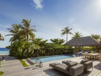 Waldorf Astoria Maldives Ithaafushi Three Bedroom Over Water Villa With Pool View
