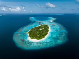 Vakkaru Maldives Island Drone View