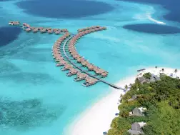 Vakkaru Maldives Aerial Water Villas and Lagoon