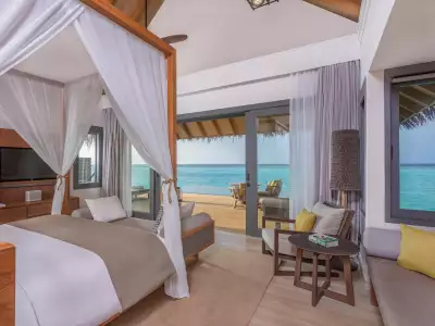 Family Beach Villa with Pool Habitacion Vakkaru Maldives